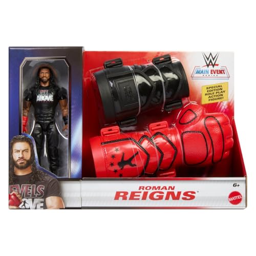 دبليو دبليو اي مجسم رومان رينز مع قفازات مجسمات الشخصيات WWE