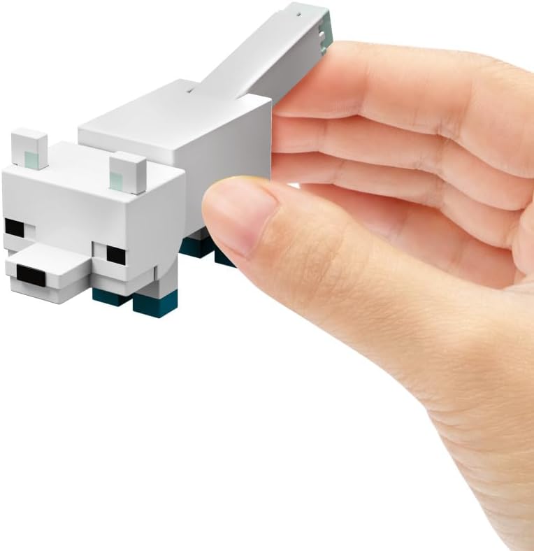 ماين كرافت مجسم الثعلب القطبي مجسمات الحيوانات Minecraft