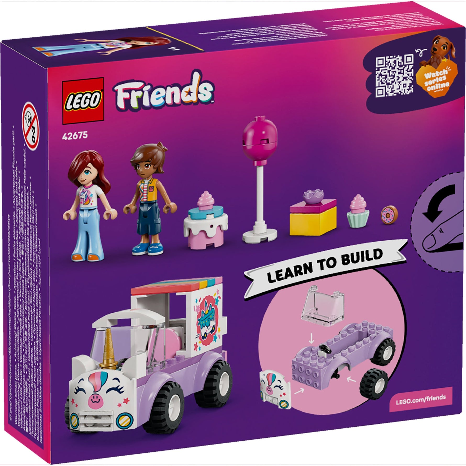 ليجو 42675 فريندز سيارة توصيل كعكة اليونيكورن مكعبات التركيب LEGO