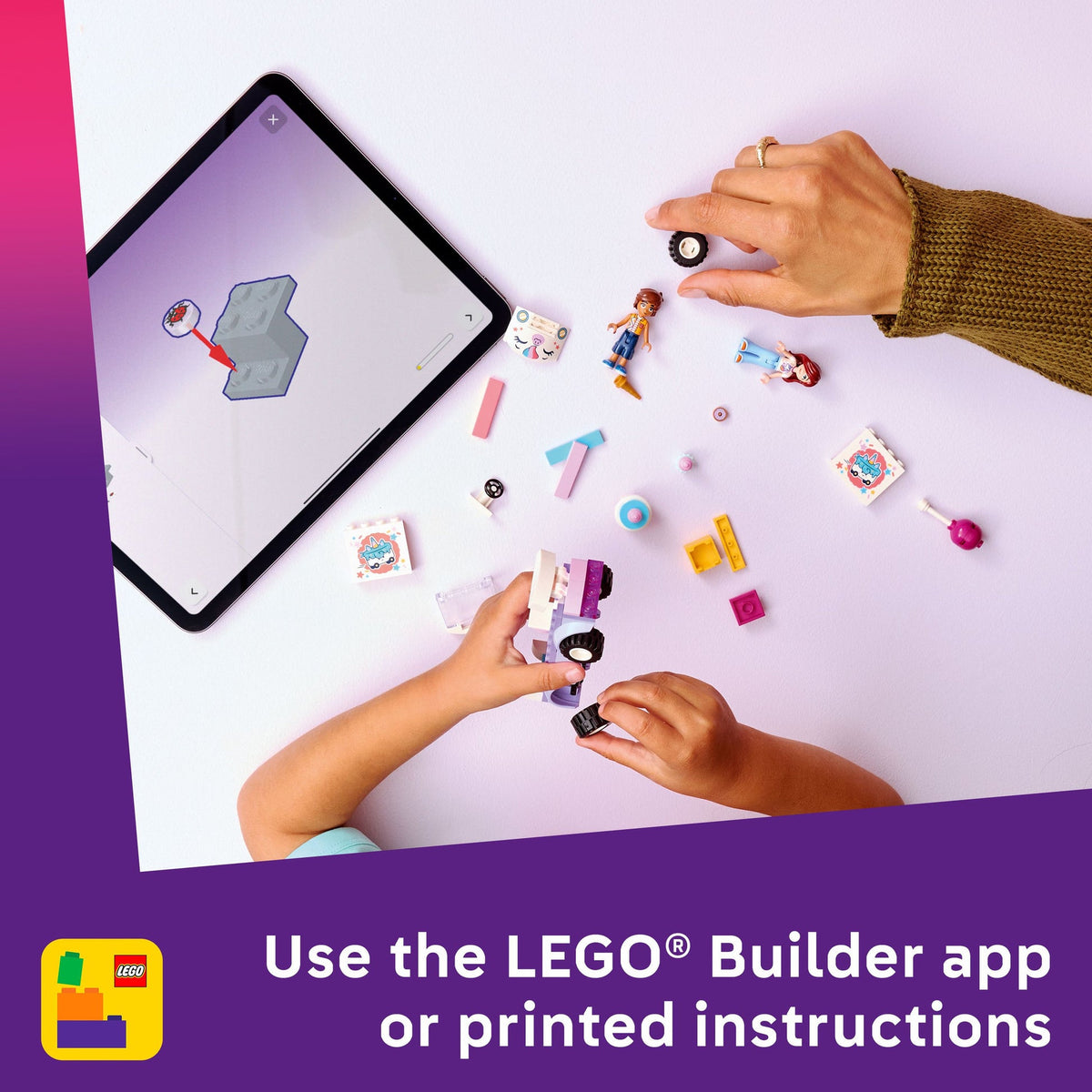 ليجو 42675 فريندز سيارة توصيل كعكة اليونيكورن مكعبات التركيب LEGO