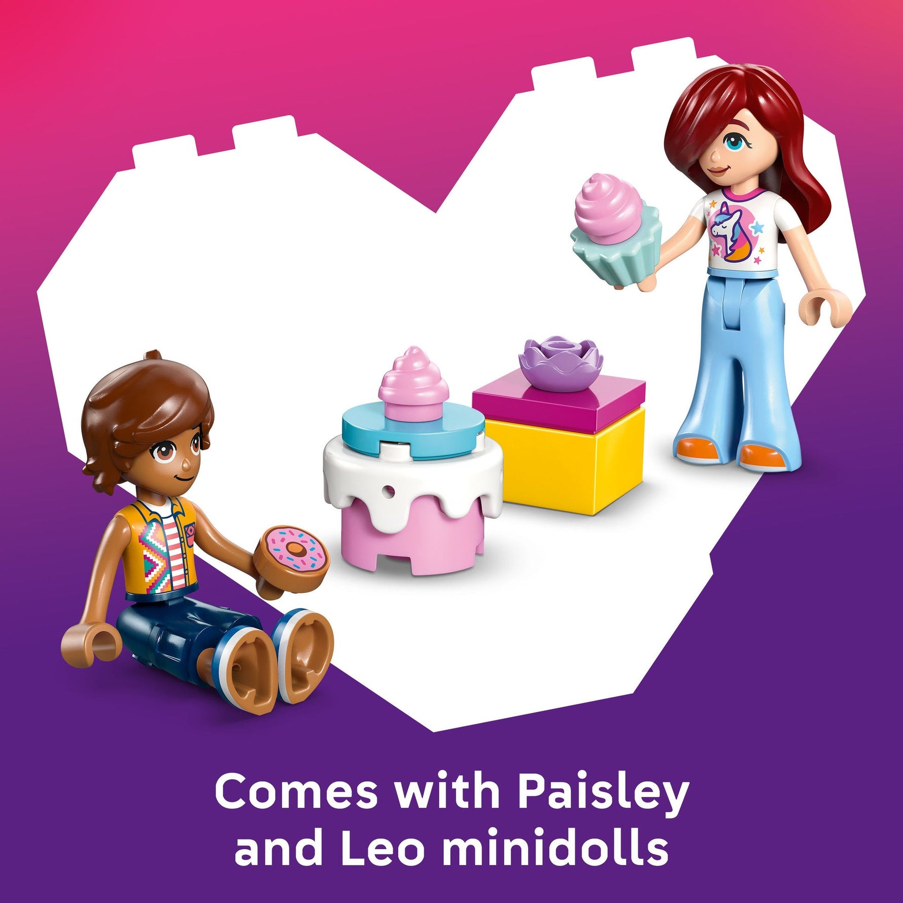 ليجو 42675 فريندز سيارة توصيل كعكة اليونيكورن مكعبات التركيب LEGO