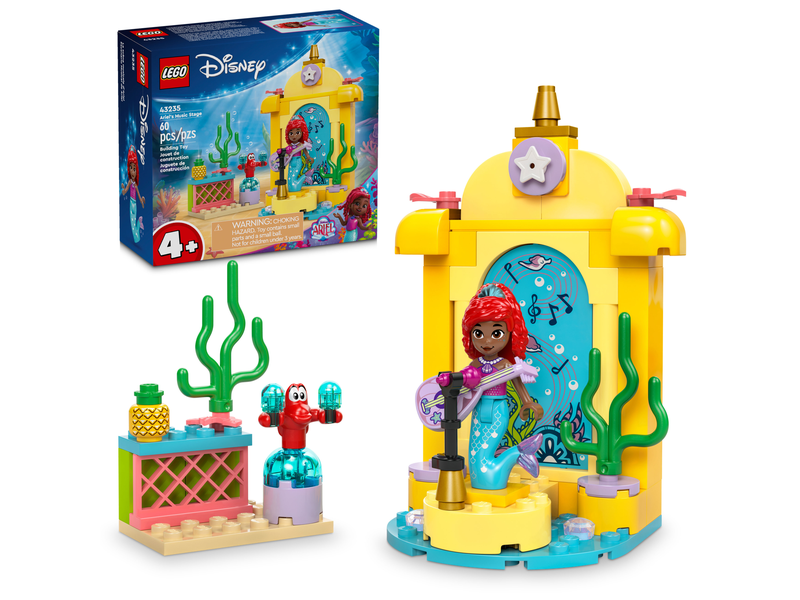 ليجو ديزني لعبة مسرح موسيقى اريل مكعبات التركيب LEGO