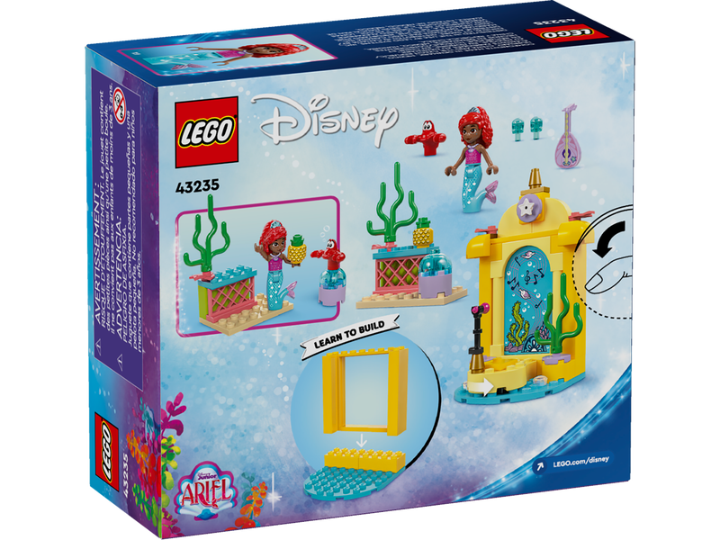 ليجو ديزني لعبة مسرح موسيقى اريل مكعبات التركيب LEGO