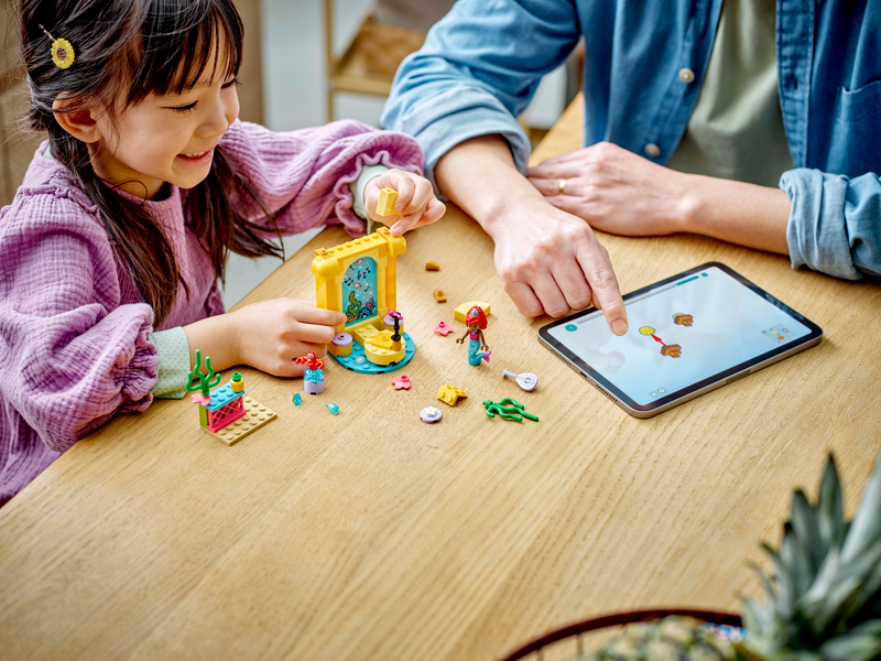 ليجو ديزني لعبة مسرح موسيقى اريل مكعبات التركيب LEGO