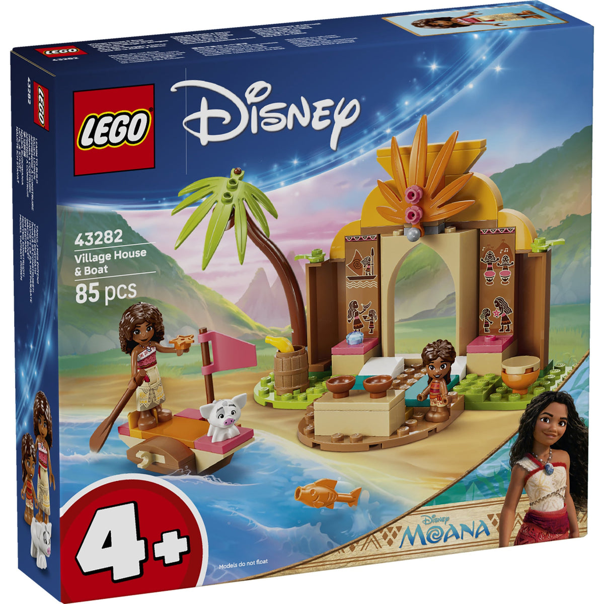 ليجو ديزني موانا منزل وقارب القرية 43282 مكعبات التركيب LEGO