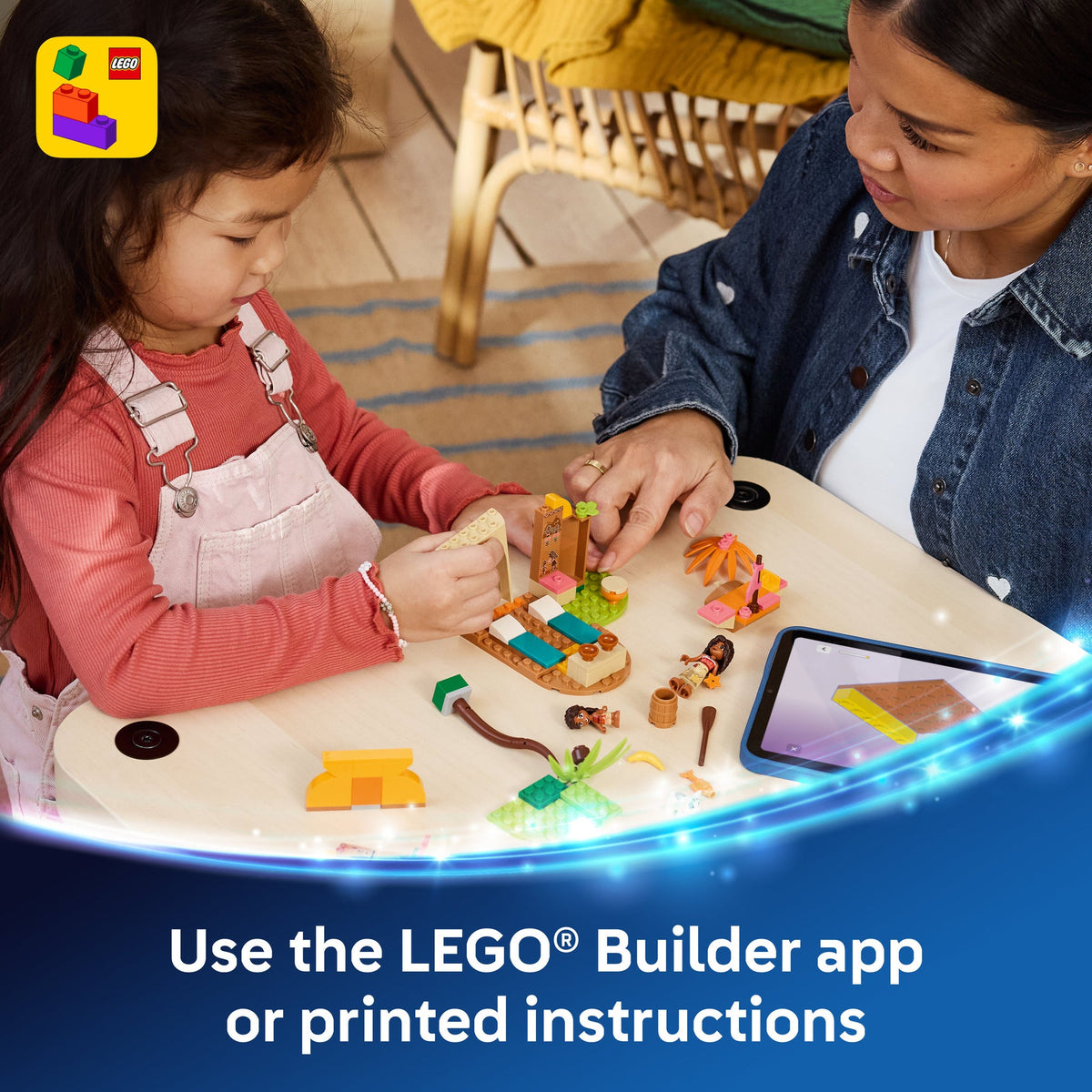 ليجو ديزني موانا منزل وقارب القرية 43282 مكعبات التركيب LEGO