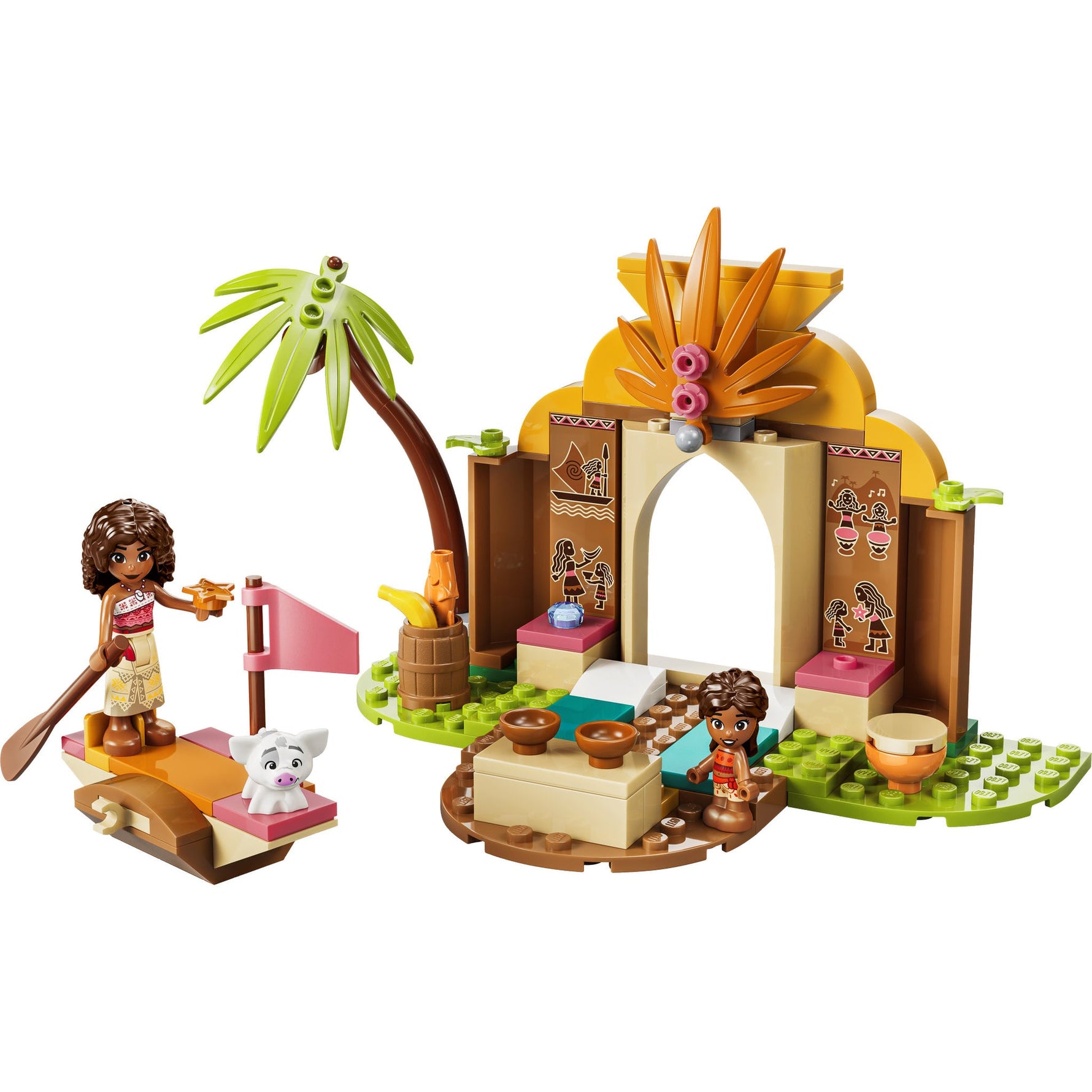 ليجو ديزني موانا منزل وقارب القرية 43282 مكعبات التركيب LEGO