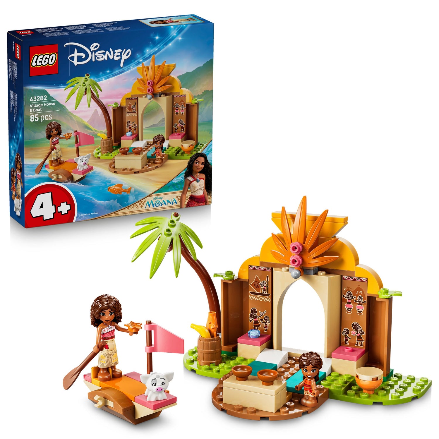 ليجو ديزني موانا منزل وقارب القرية 43282 مكعبات التركيب LEGO