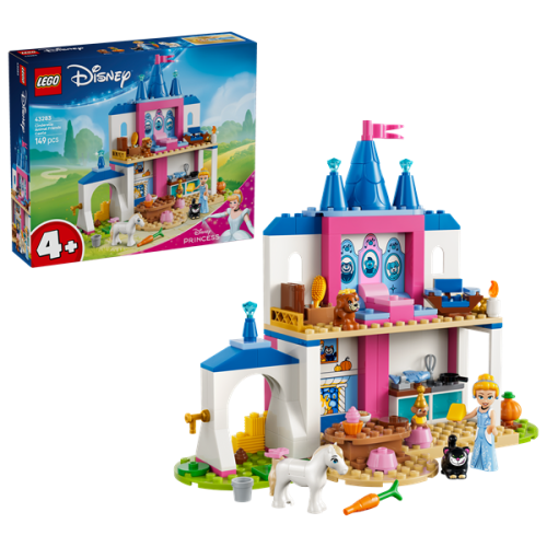 ليجو ديزني قلعة سندريلا والأصدقاء 43283 مكعبات التركيب LEGO
