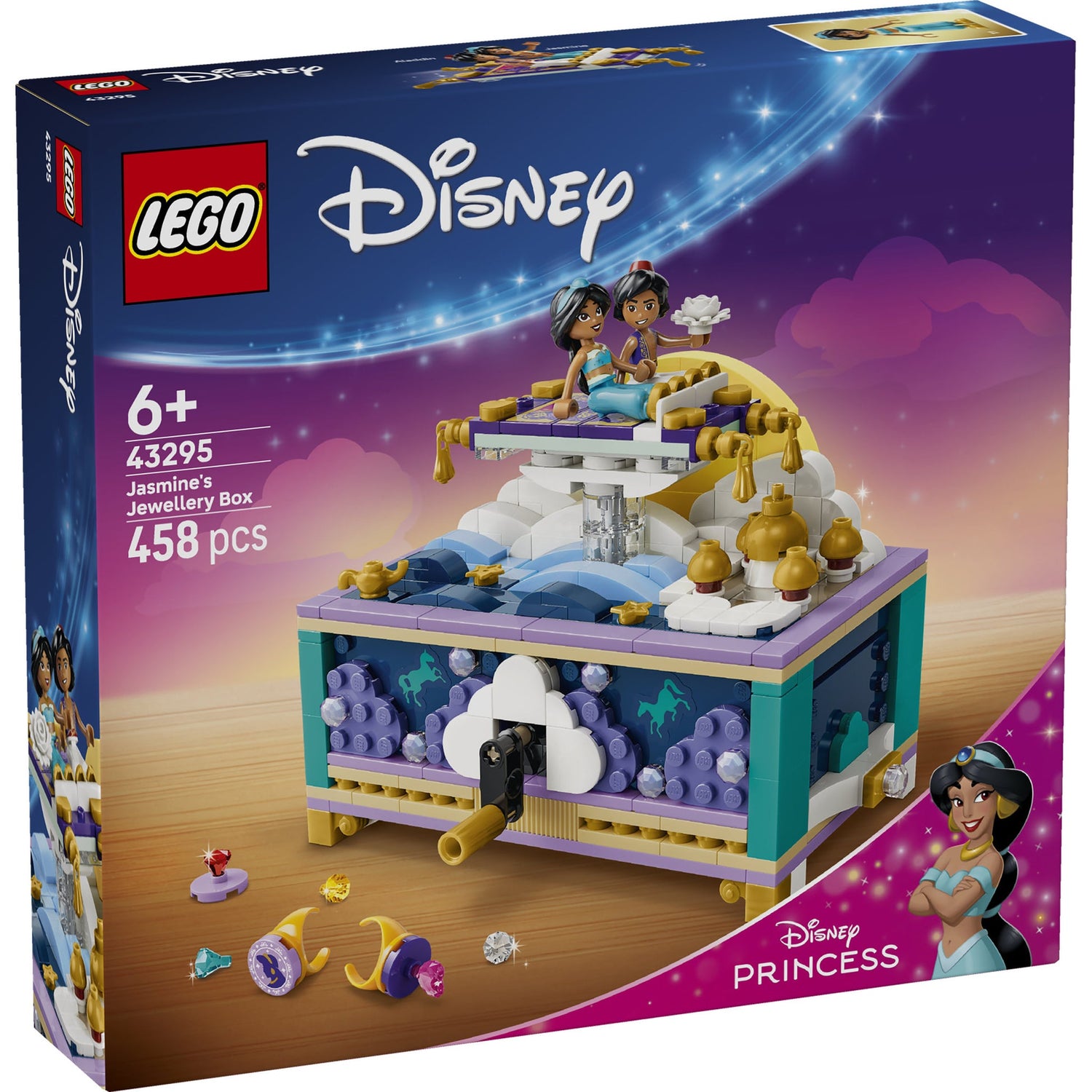 ليجو ديزني صندوق مجوهرات الأميرة ياسمين 43295 مكعبات التركيب LEGO