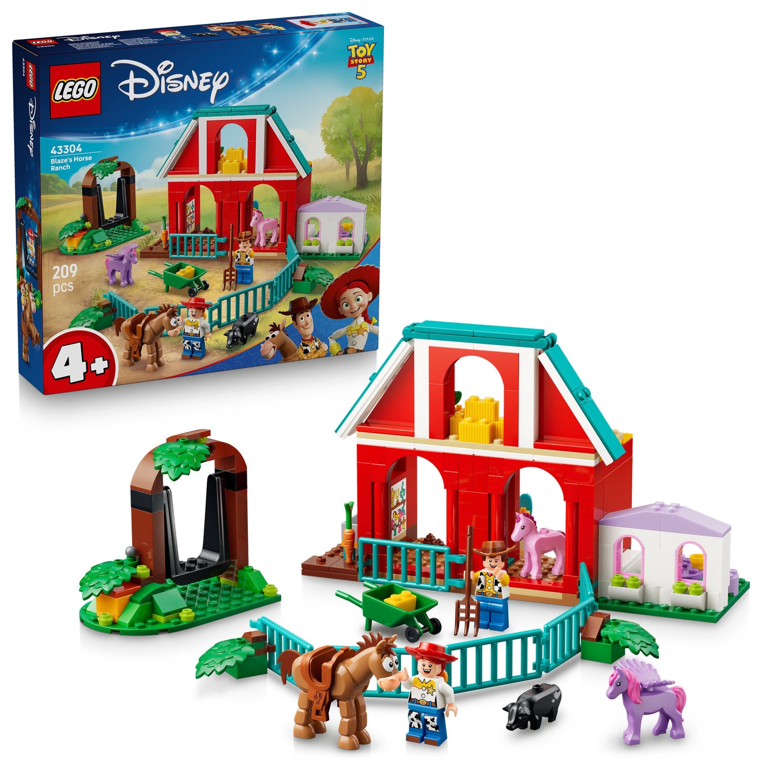 ليجو ديزني توي ستوري مزرعة خيول 43304 مكعبات التركيب LEGO