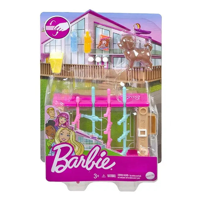 باربي طاولة كرة قدم مع حيوان ألاليف اكسسوارت الدمى Barbie