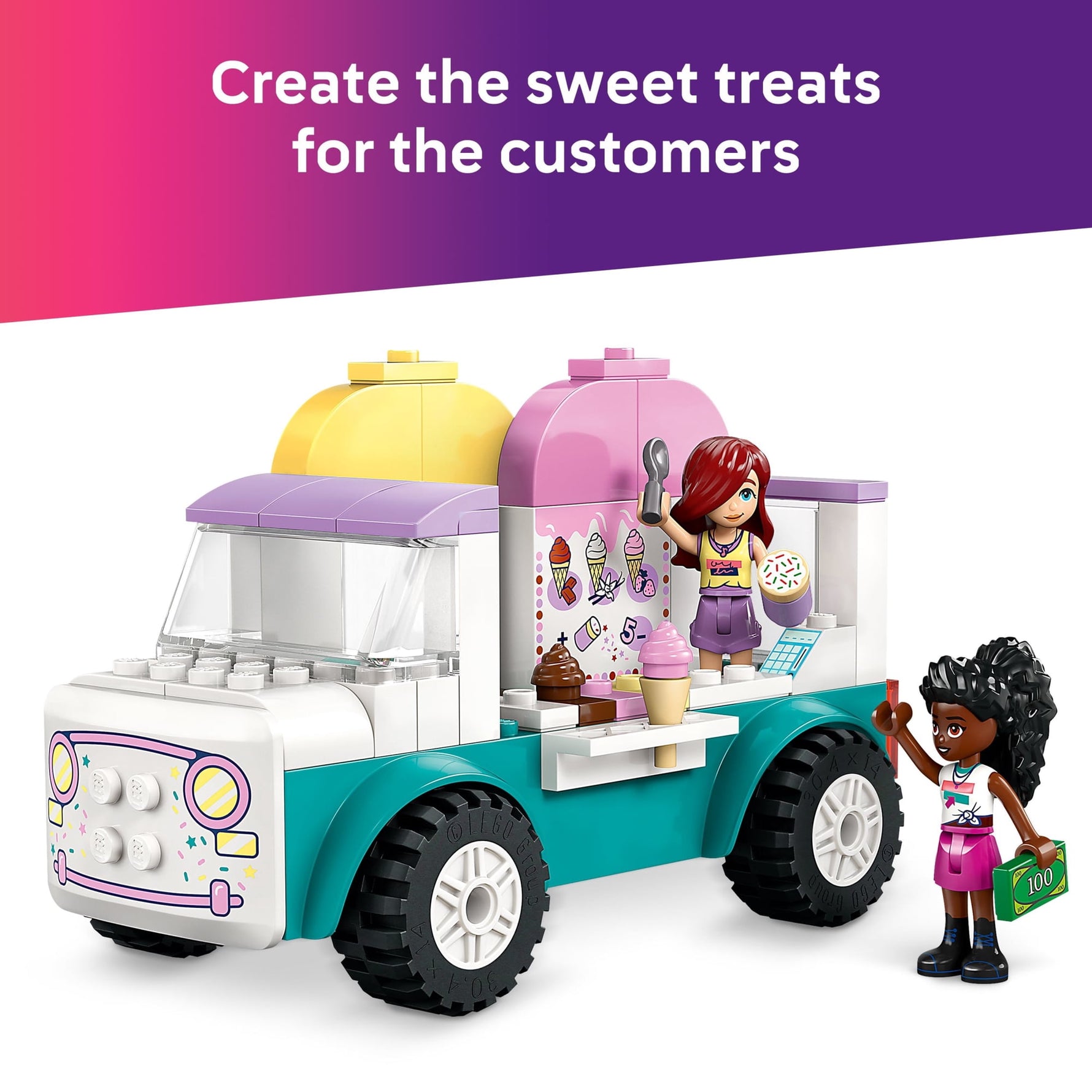 ليجو 42644 فريندز شاحنة مثلّجات هارت ليك مكعبات التركيب LEGO