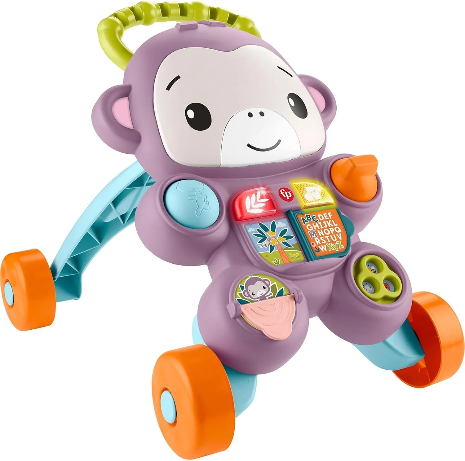 فيشر برايس مشاية تفاعلية بلون بنفسجي تعليم المشي Fisher-Price