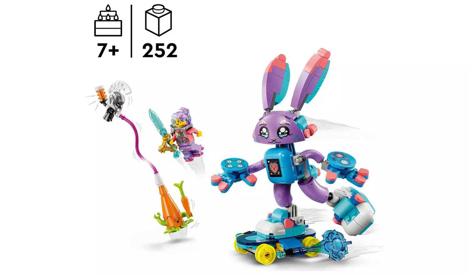 ليجو 71490 شخصية إزي وأرنب بانشورو مكعبات التركيب LEGO