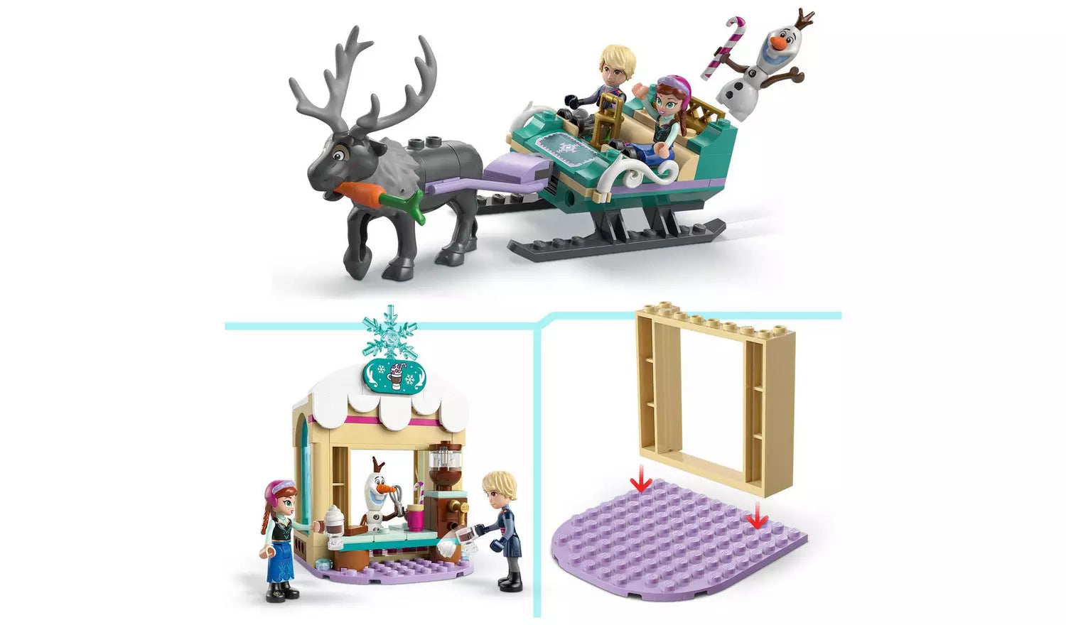 ليجو مغامرة مزلجة آنا المجمدة مكعبات التركيب LEGO