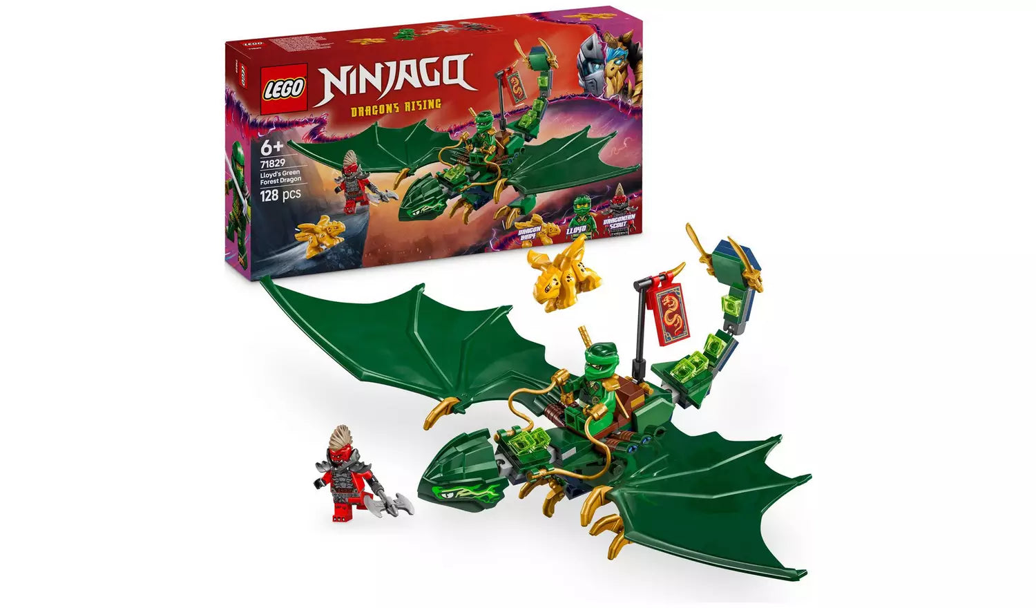 ليجو مكعبات بناء غابة لويدز جرين دراجون مكعبات التركيب LEGO