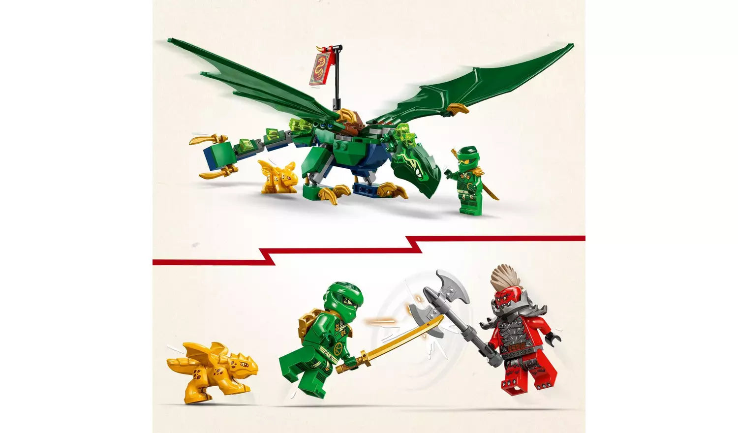 ليجو مكعبات بناء غابة لويدز جرين دراجون مكعبات التركيب LEGO