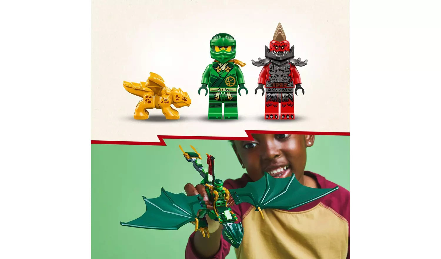 ليجو مكعبات بناء غابة لويدز جرين دراجون مكعبات التركيب LEGO