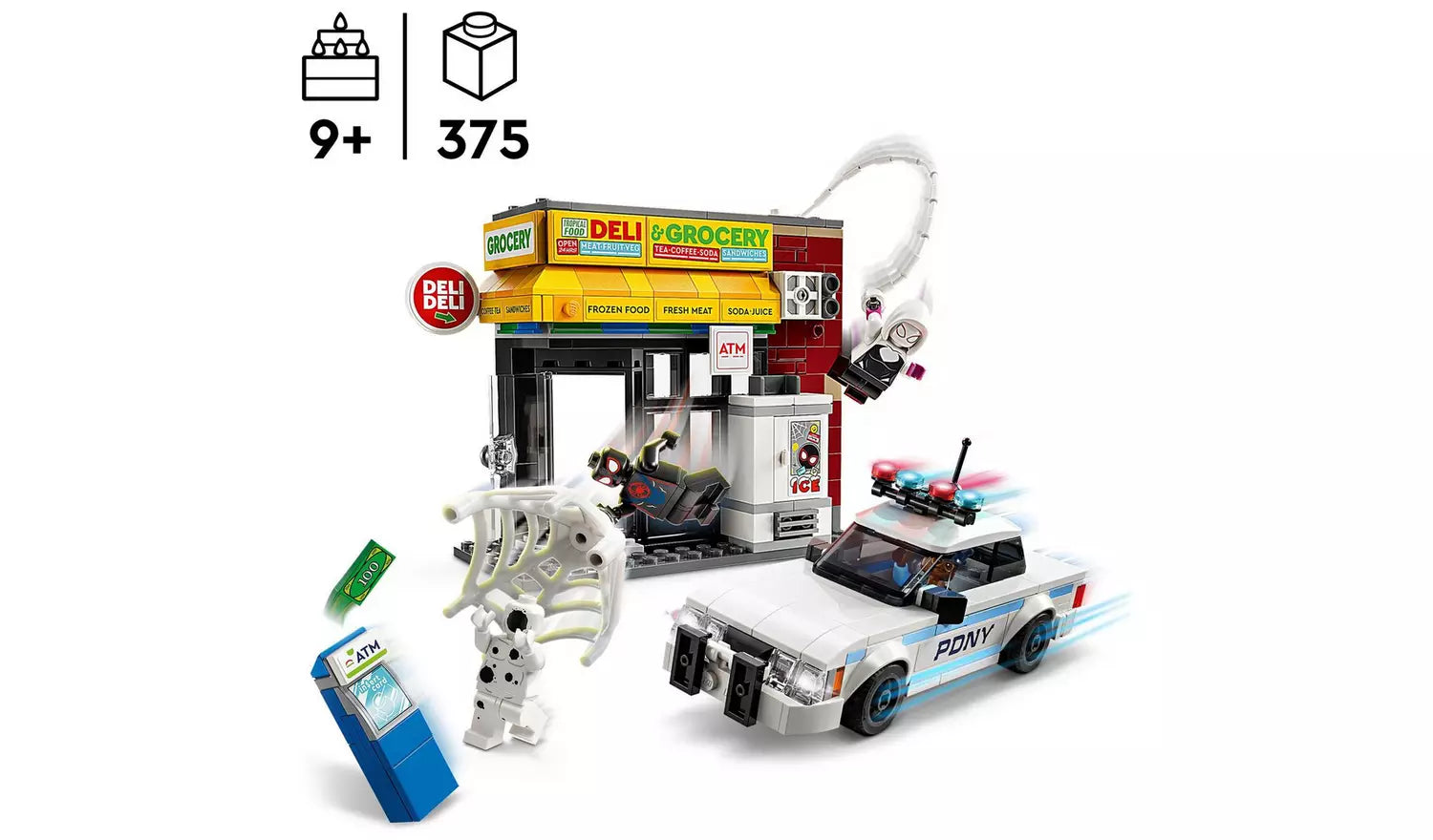 ليجو 76311 مارفل مايلز مورالز ضد سبوت مكعبات التركيب LEGO