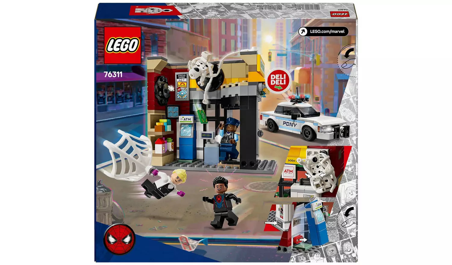 ليجو 76311 مارفل مايلز مورالز ضد سبوت مكعبات التركيب LEGO