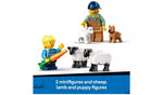 ليجو مكعبات بناء جرار مزرعة أحمر مع مقطورة مكعبات التركيب LEGO