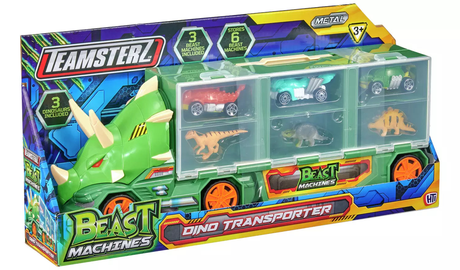 تيمسترز ناقل الديناصور بيست تيم ناقلة سيارات Teamsterz