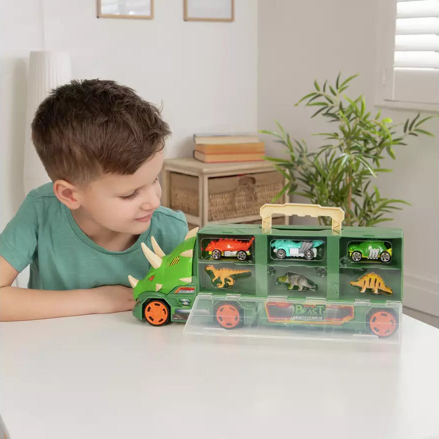 تيمسترز ناقل الديناصور بيست تيم ناقلة سيارات Teamsterz