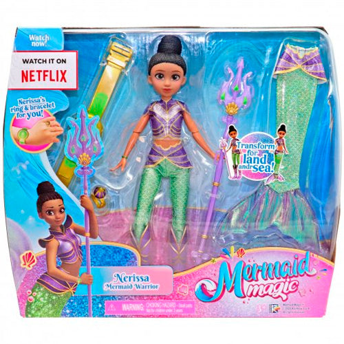 ميرميد ماجيك دمية نيريسا المحاربة 23 سم دمى الشخصيات Mermaid Magic