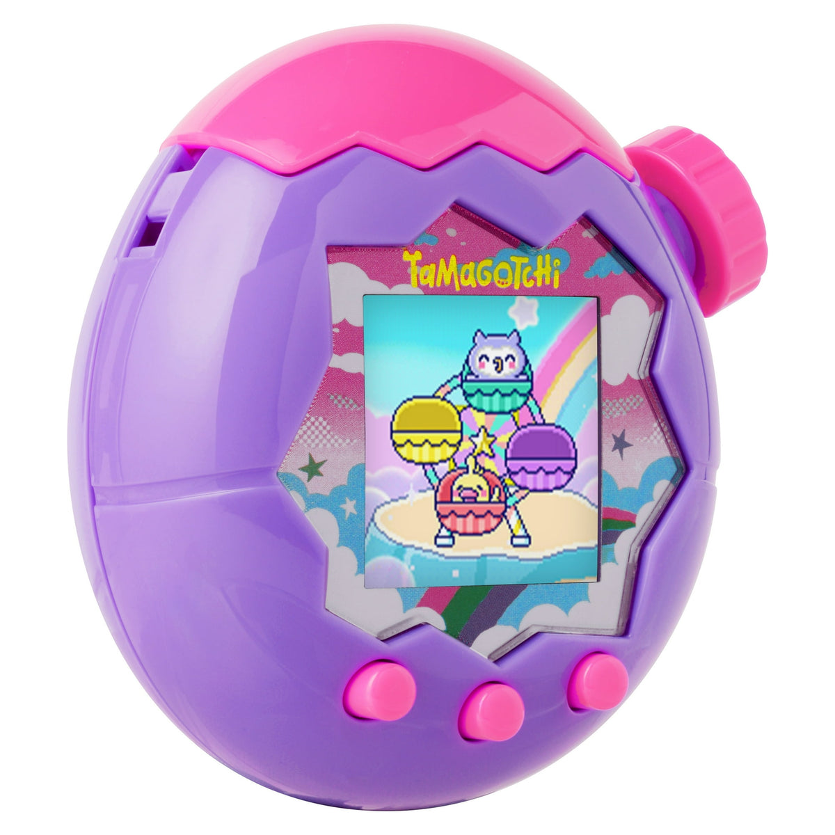 تاماجوتشي حيوان أليف إلكتروني وردي وأرجواني ألعاب الكترونية Tamagotchi