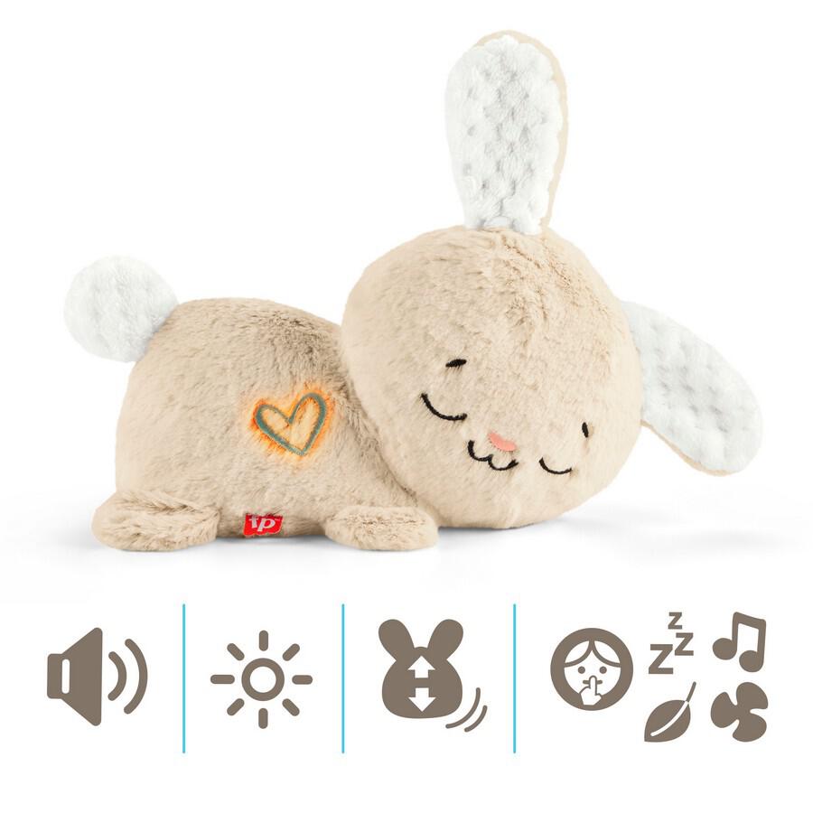 فيشر برايس دمية الارنب مهدئة محبوبة مع موسيقى واضواء الالعاب القطنية Fisher-Price