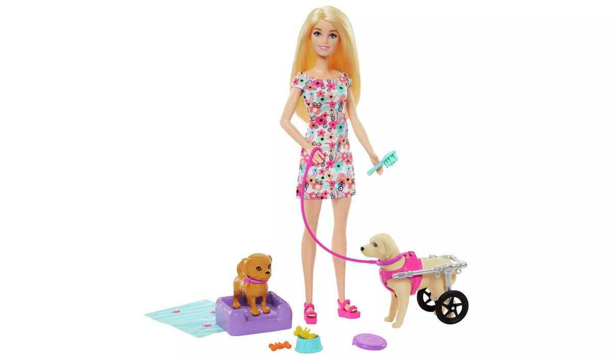 باربي دمية الحيوانات الاليفة دمية مع اكسسوارات Barbie