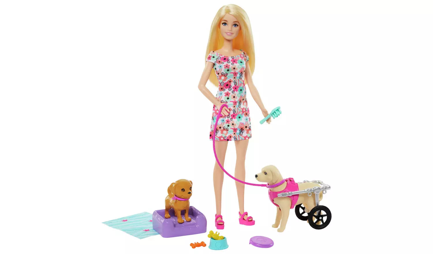 باربي دمية الحيوانات الاليفة دمية مع اكسسوارات Barbie
