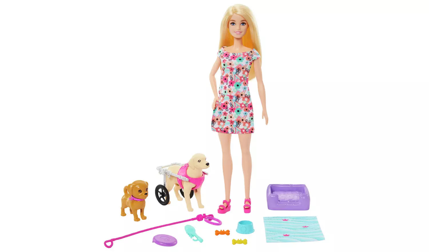باربي دمية الحيوانات الاليفة دمية مع اكسسوارات Barbie