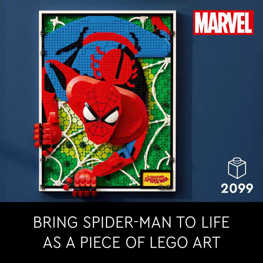 ليجو مكعبات بناء لوحة سبايدرمان ثلاثية الأبعاد مكعبات التركيب LEGO