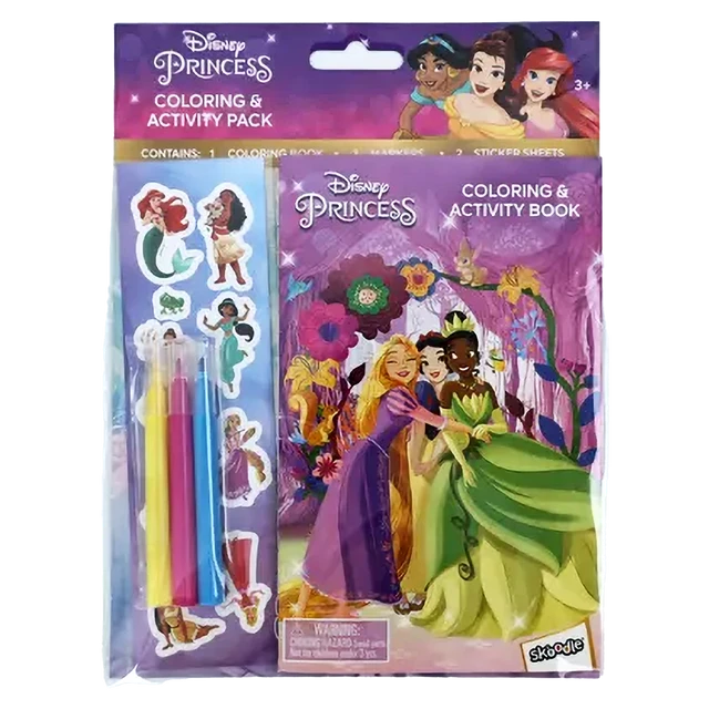 سكودل دفتر تلوين وانشطة ألاميرات تعليمي تفاعلي Skoodle