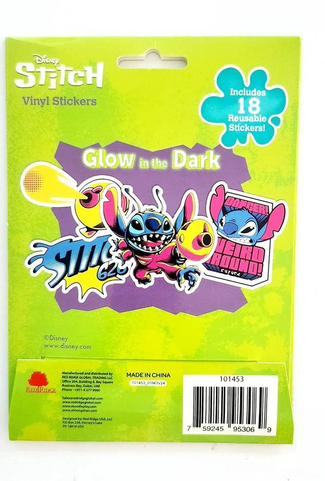 ديزني ملصقات ستيتش المضيئة في الظلام رسم و تلوين Disney