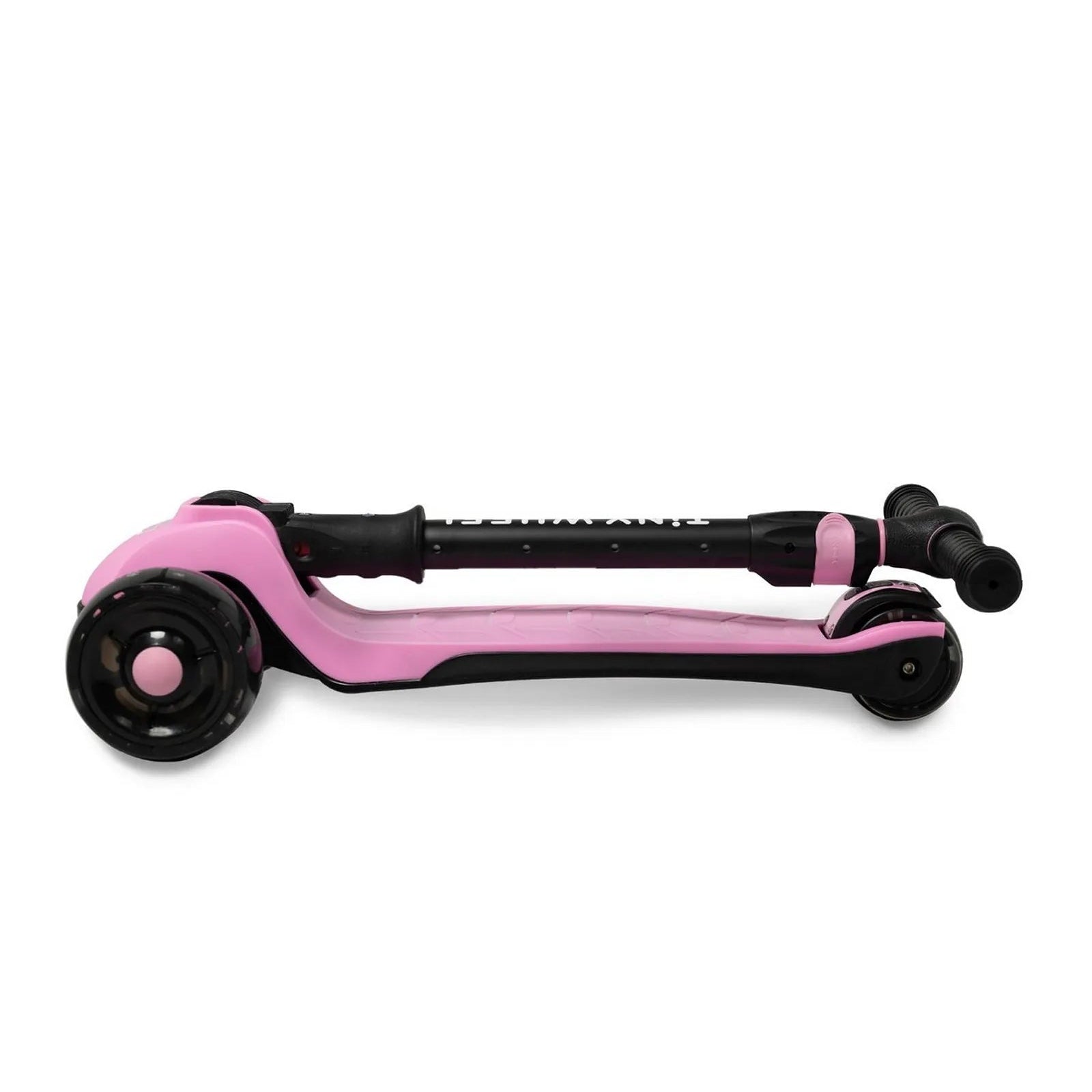 تايني ويل سكوتر أسود و وردي 3 كفرات قابل للطي سكوتر 3 عجلات Tiny Wheel