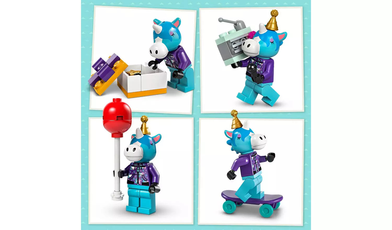 لبجو انيمال كروسينج لعبة مكعبات بناء حفلة عيد ميلاد جوليان مكعبات التركيب LEGO