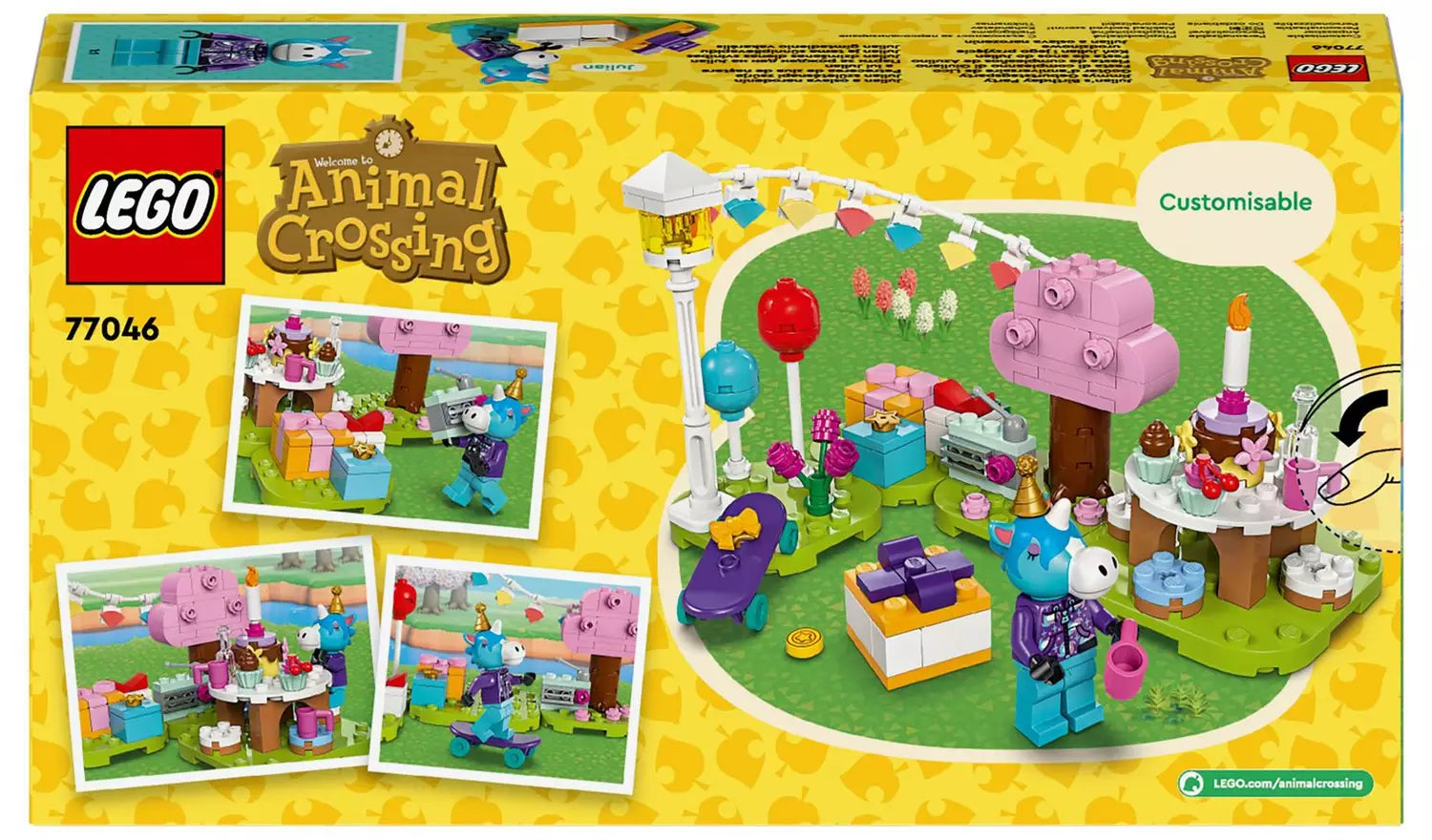 لبجو انيمال كروسينج لعبة مكعبات بناء حفلة عيد ميلاد جوليان مكعبات التركيب LEGO