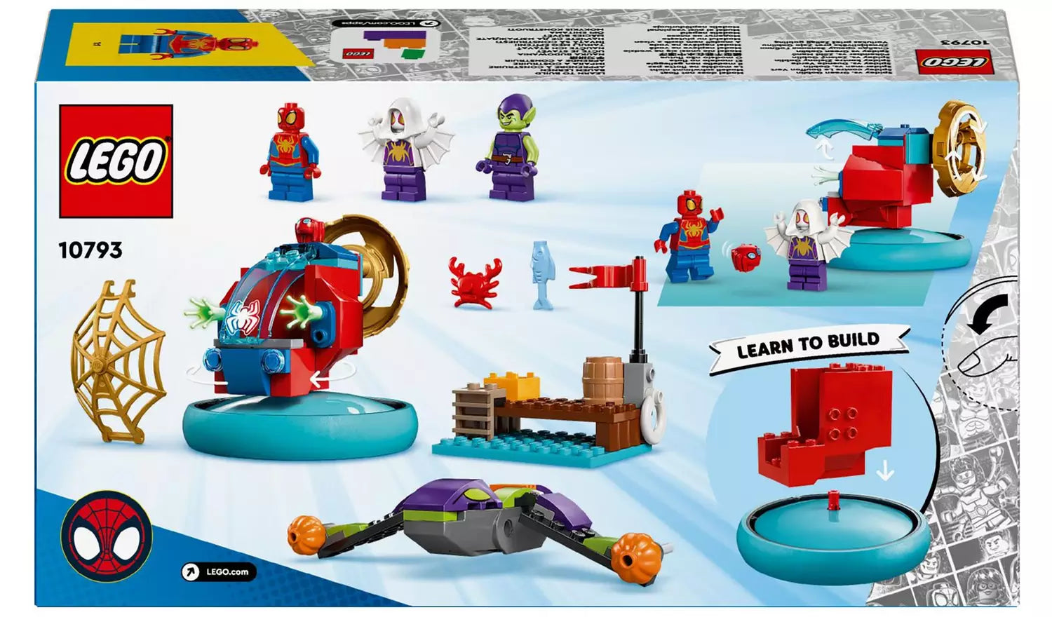 ليجو مارفل لعبة سبايدي وأصدقائه المذهلون ضد جوبلين جرين جوبلين مكعبات التركيب LEGO