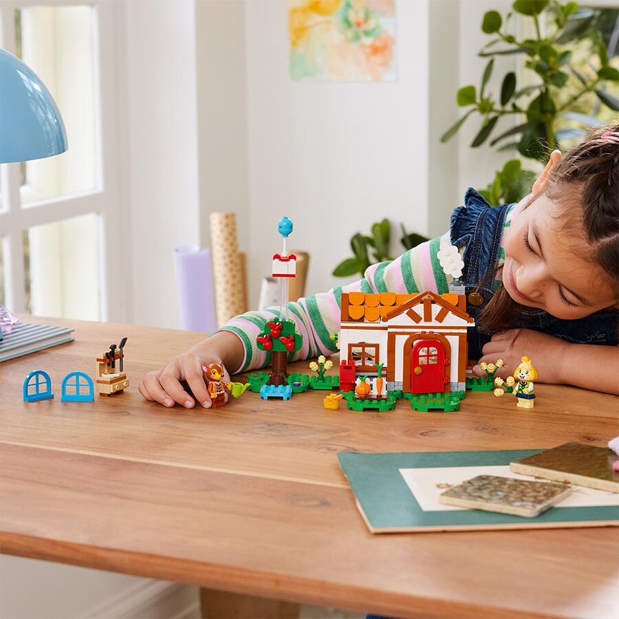 لبجو انيمال كروسينج لعبة مكعبات بناء منزل ايزابيل مكعبات التركيب LEGO