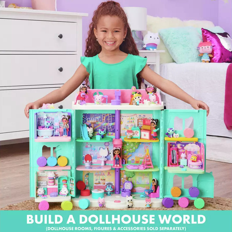 غابي دول هاوس بيت الدمى مع 15 اكسسوار بيوت الدمى Gabby Dollhouse