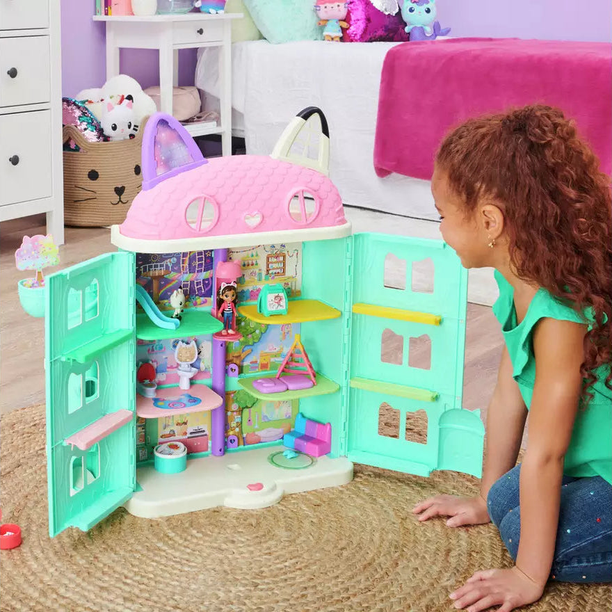 غابي دول هاوس بيت الدمى مع 15 اكسسوار بيوت الدمى Gabby Dollhouse