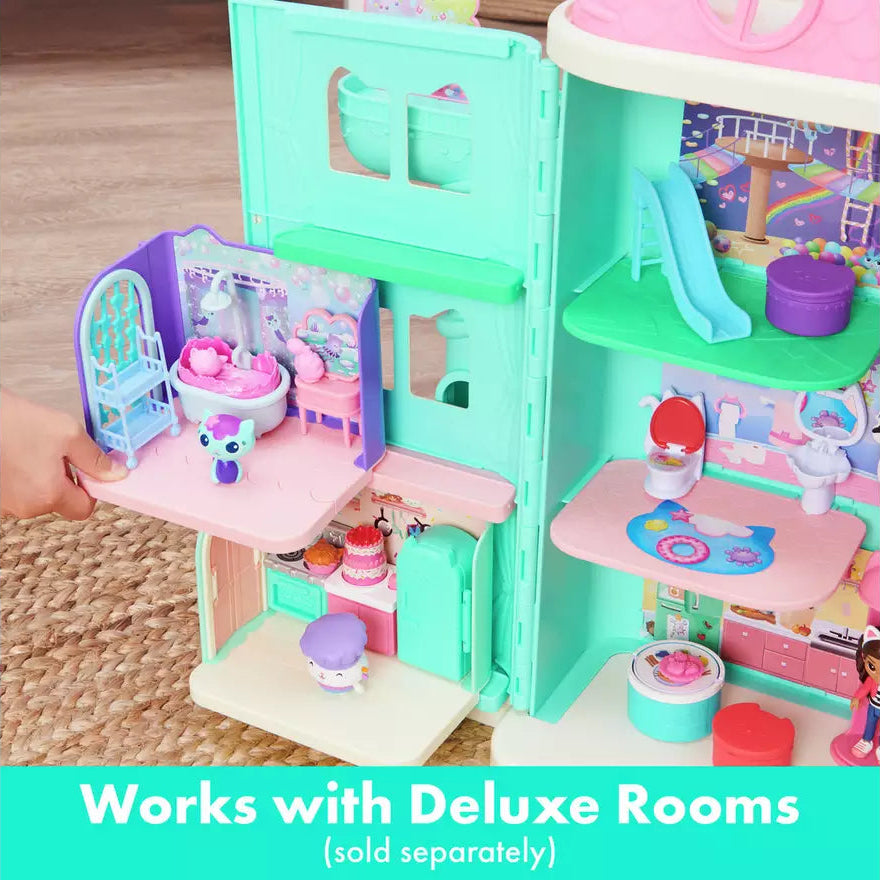 غابي دول هاوس بيت الدمى مع 15 اكسسوار بيوت الدمى Gabby Dollhouse