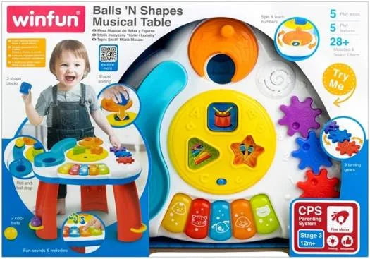 وين فن طاولة موسيقية على شكل كرات مواليد تفاعلي WinFun