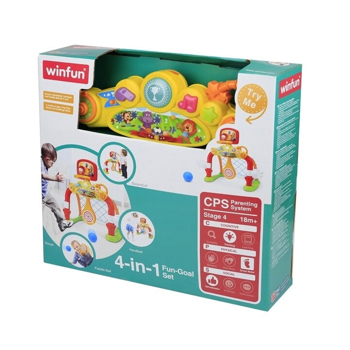 وين فن مجموعة المرمى الممتعة 4 في 1 العاب الرياضه WinFun