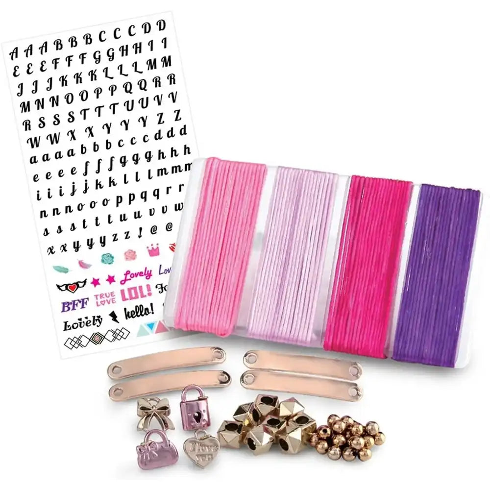 تاسيا اساور الصداقة بلون ذهبي وردي الخرز والاكسسوارات TASIA