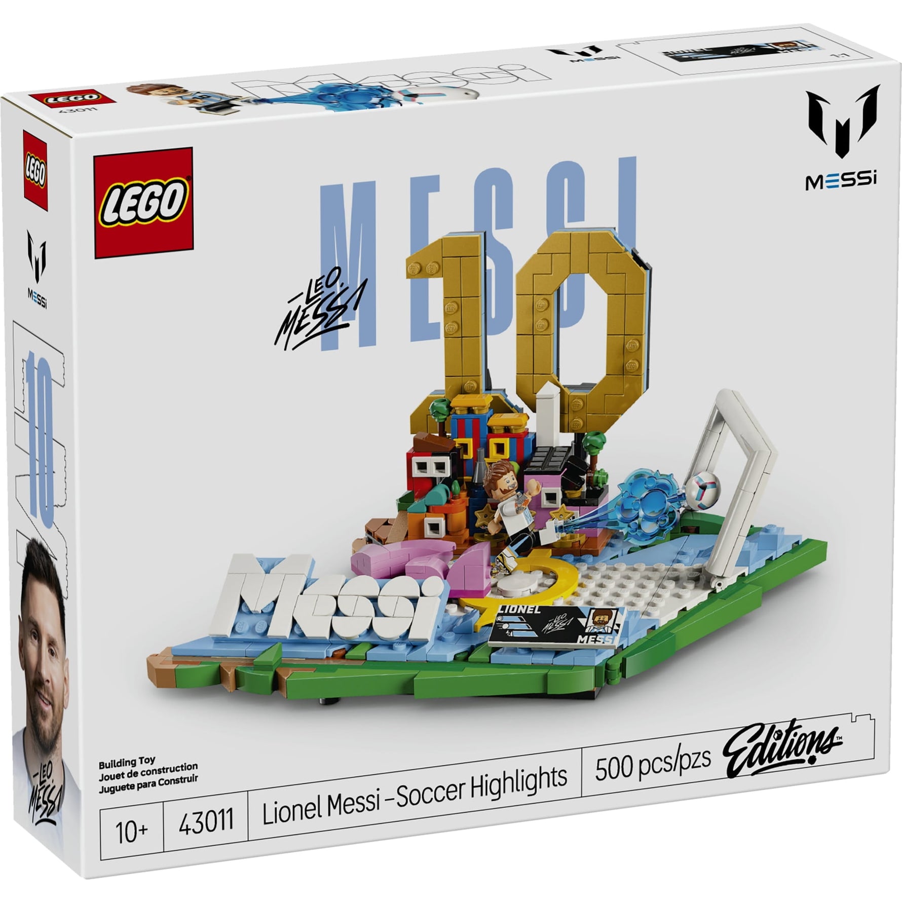 ليجو 43011 إيديشن أبرز لقطات ليونيل ميسي مكعبات التركيب LEGO