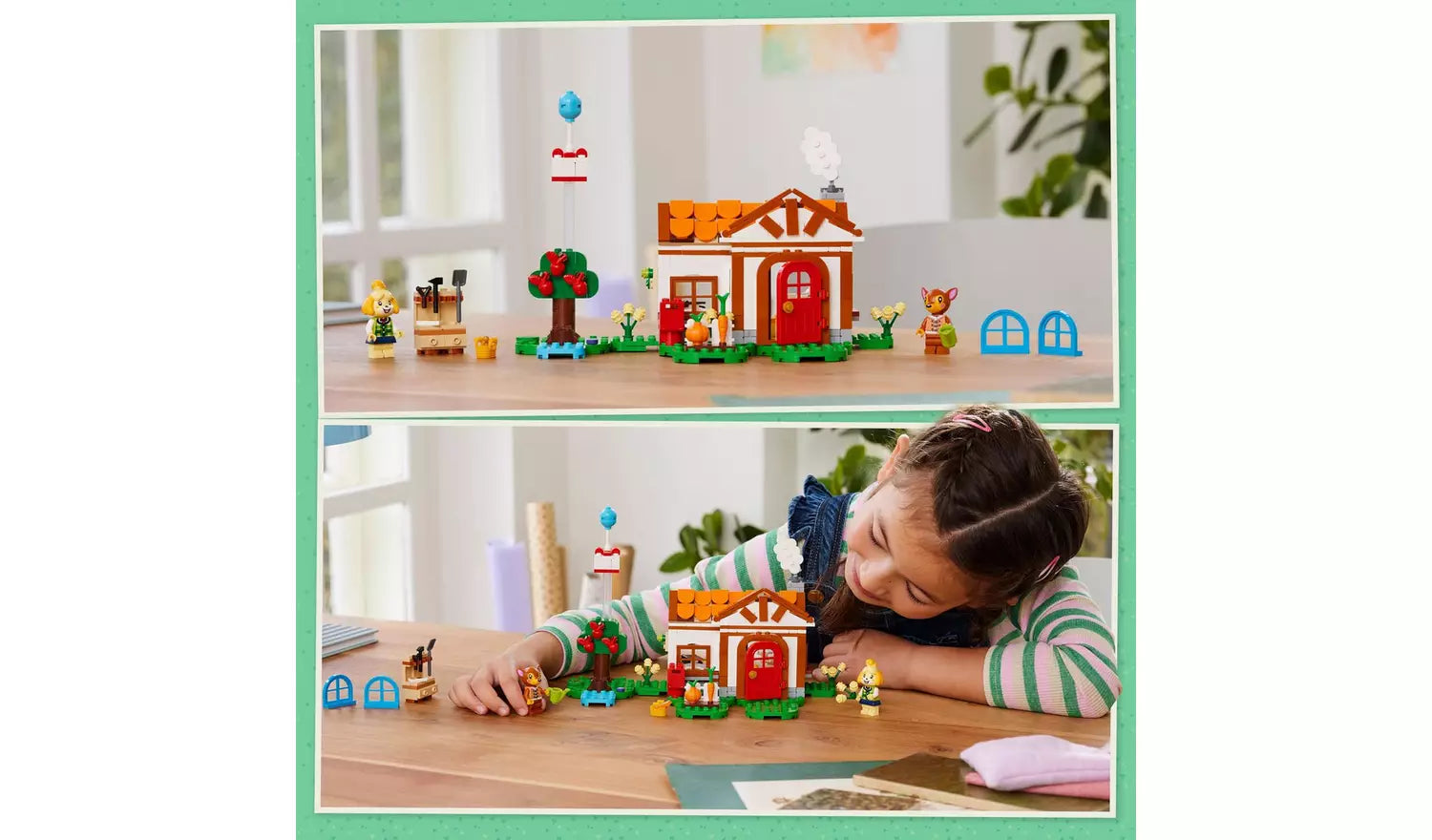 لبجو انيمال كروسينج لعبة مكعبات بناء منزل ايزابيل مكعبات التركيب LEGO